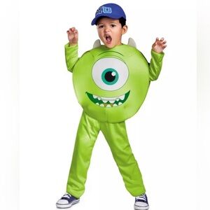 Disney Pixar Monsters University Mike Costume for Kids - Green M 3T-4T NEW